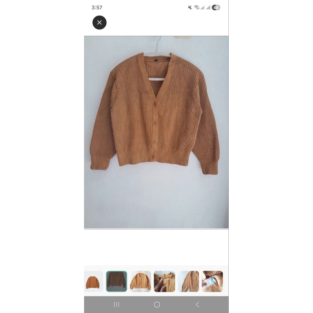 UNIQLO V NECK LONG SLEEVE CARDIGAN