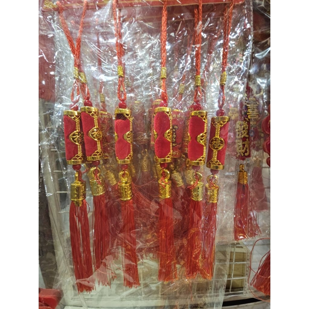 hiasan gantungan imlek model petasan imlek