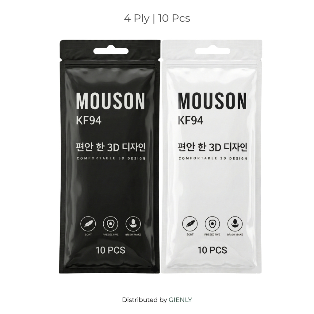 Masker KF94 Mouson Dewasa Isi 10 Pcs | 4 Ply 3D Design Nyaman | GIENLY