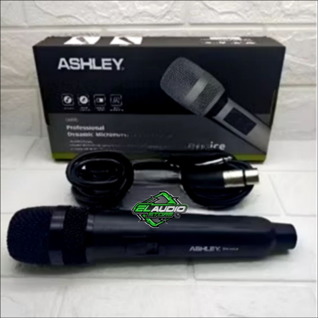 Dynamic Microphone ASHLEY DM-Voice / Microphone Kabel Ashley DM Voice Suara Jernih Original