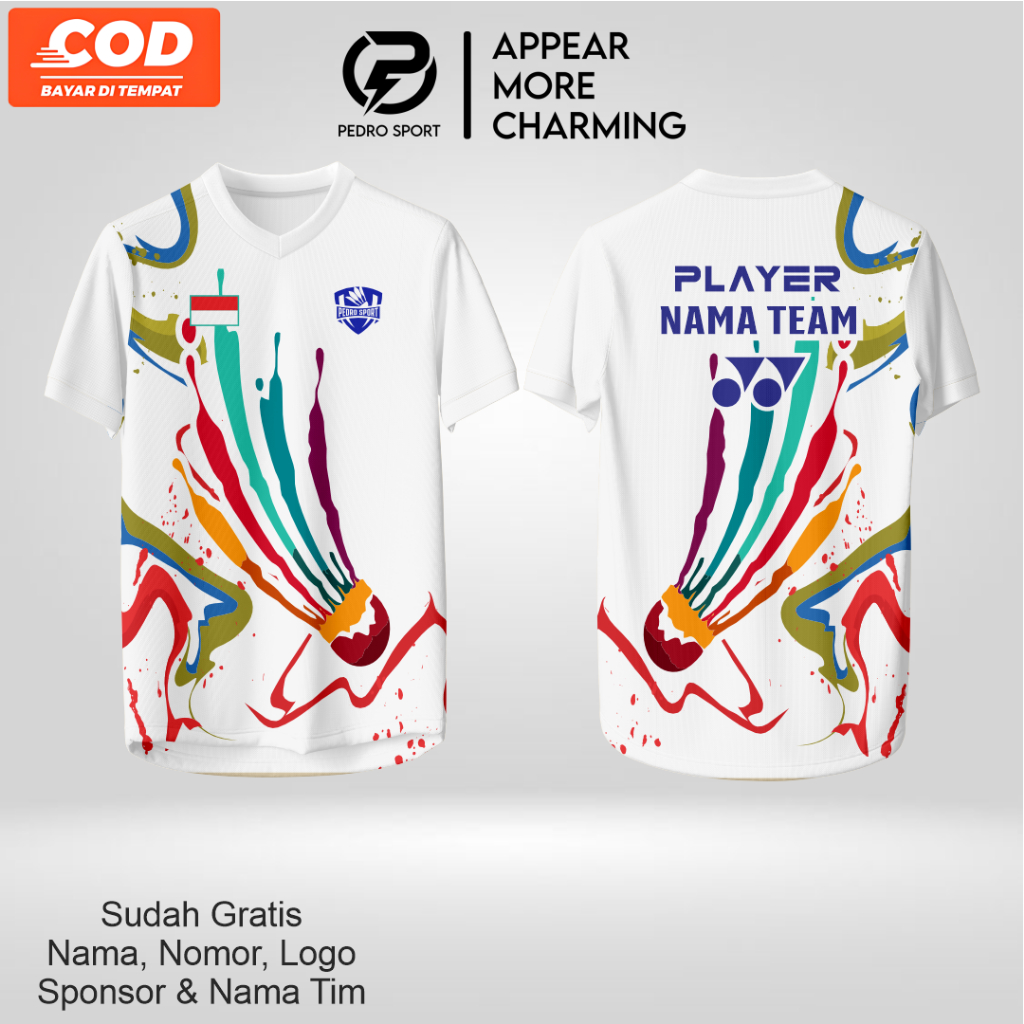Jersey Full Printing Jersey custom Jersey Badminton