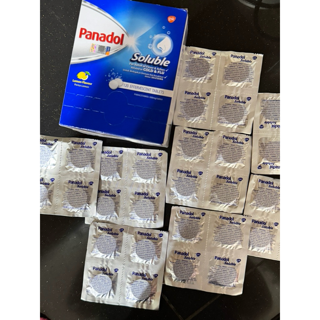 [READY STOCK] Panadol Soluble Malaysia Original ( 1 strip 4 tablet ) | Panadol soluble malaysia rasa