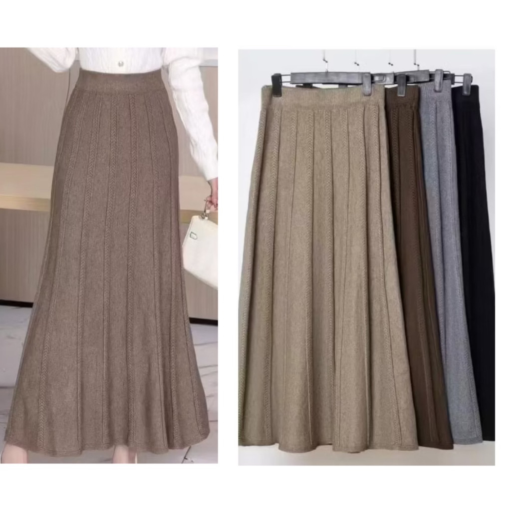 ROK RAJUT PREMIUM BKK / ROK KNIT IMPORT MYB155 MAXI SKIRT