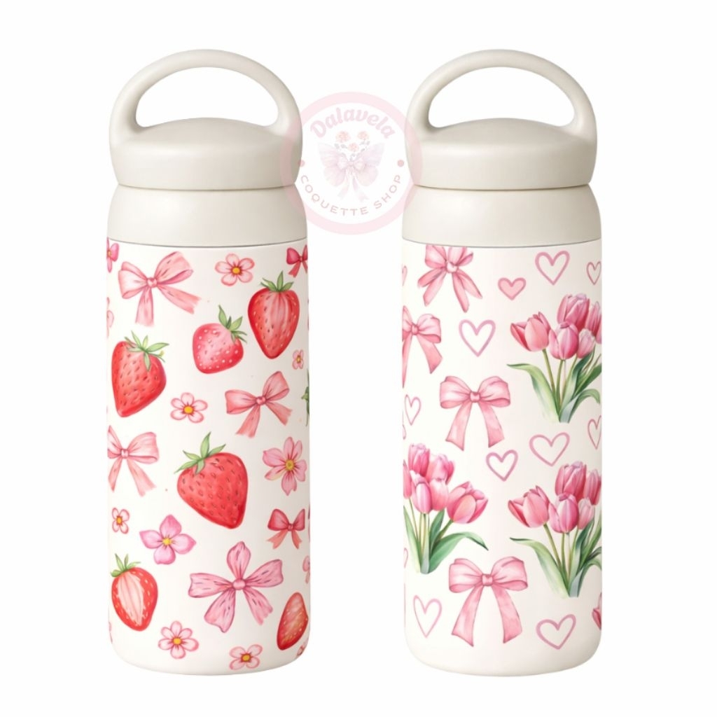 Dalavela | Botol Minum Coquette 500ml Tumbler Coquette Tumblr Coquette Botol Minum Lucu