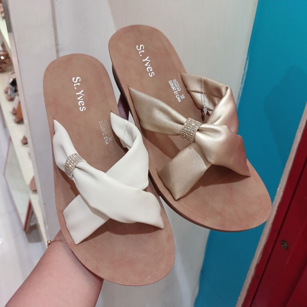 sandal wanita wedges ringan 3cm ST.YVES ori dari matahari