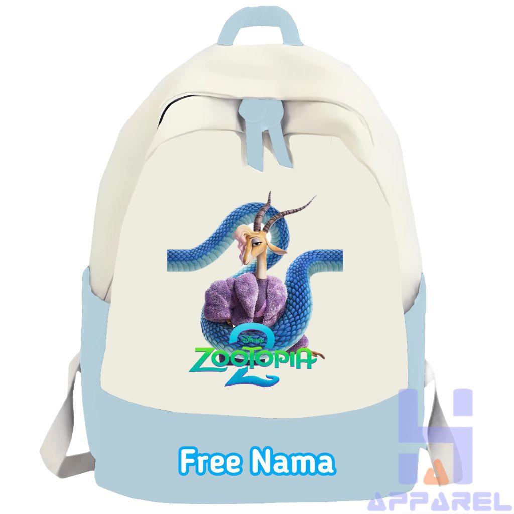 TAS RANSEL ANAK KARAKTER ZOOTOPIA SHAKIRA GAZELLE ZOOTOPIA 2 FREE NAMA