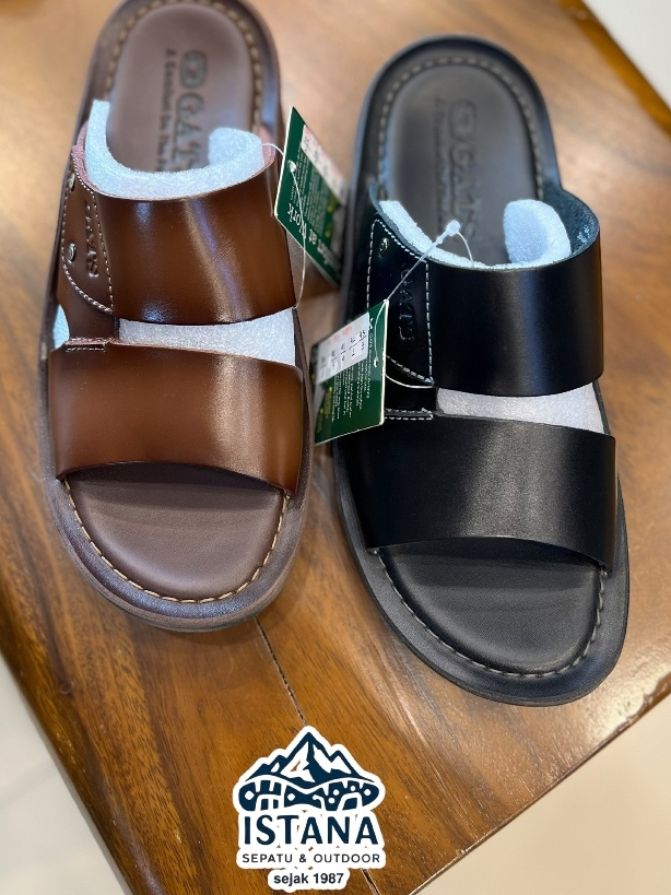 Sandal Kulit GATS HG283 Asli - Sandal Selop Kulit Pria HG283 - Sandal Kulit Pria Asli GATS