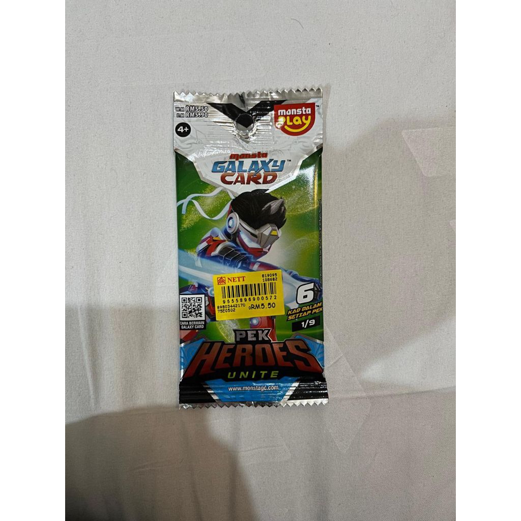 Kartu BoBoiBoy Pek Heroes Unite ORI Malaysia 1/9