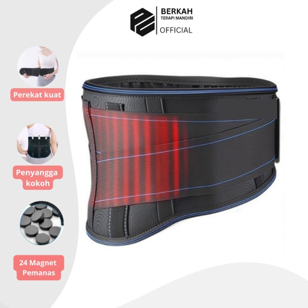 Korset Terapi Pinggang dan Saraf Kejepit Pemanas Magnetic