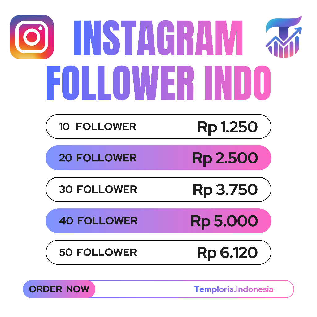 Follower Instagram Aktif Indonesia termurah Pengikut Instagram Indonesia Aktif Bergaransi dan berbon