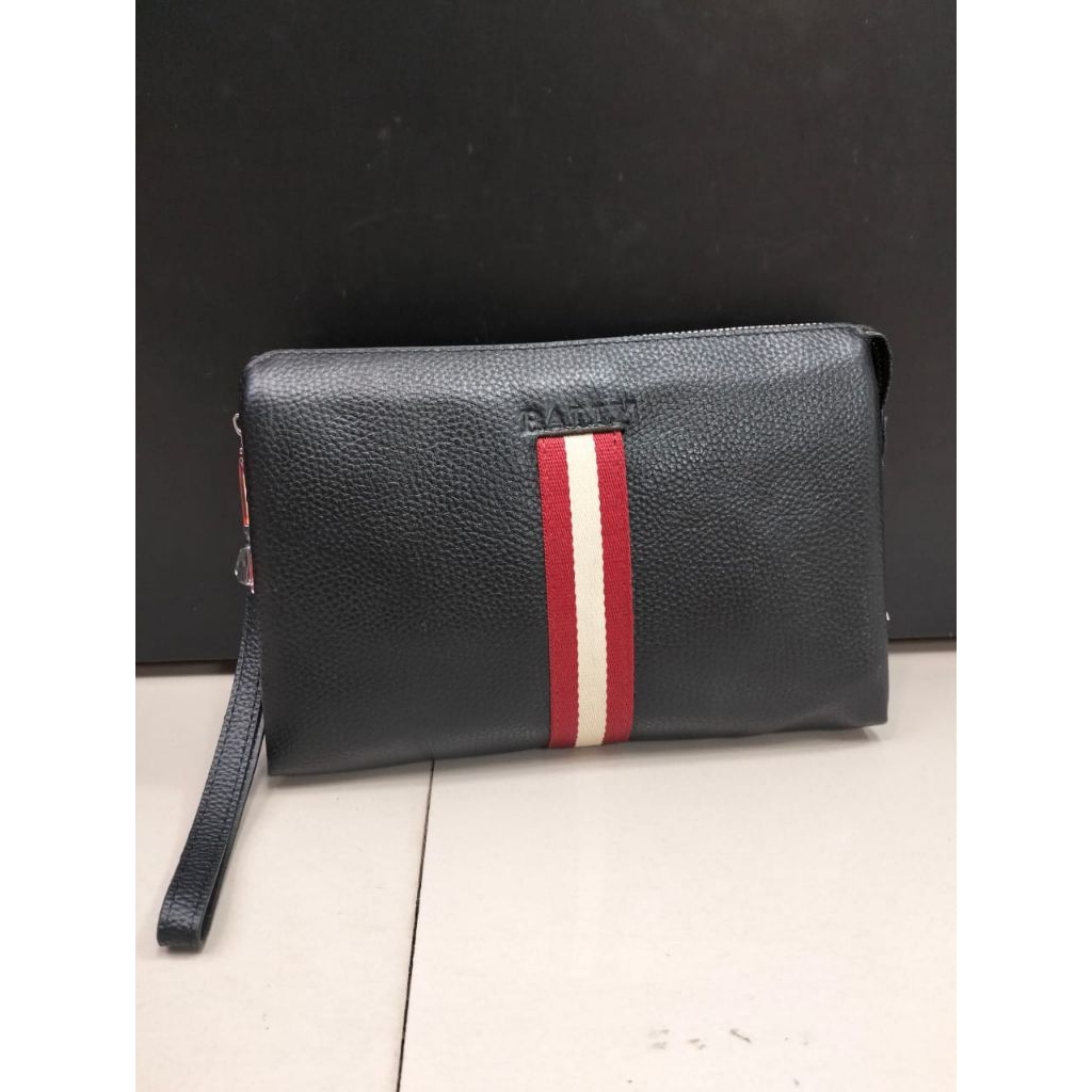 Handbag clutch pria bally tas pria kulit asli