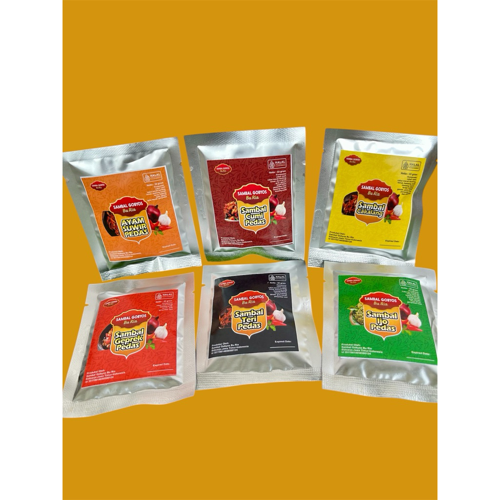SAMBAL SACHET— by Sambal_gobyos.id Sambal cumi,Sambal geprek, Sambal Ayam suwir, Sambal ijo, Sambal 