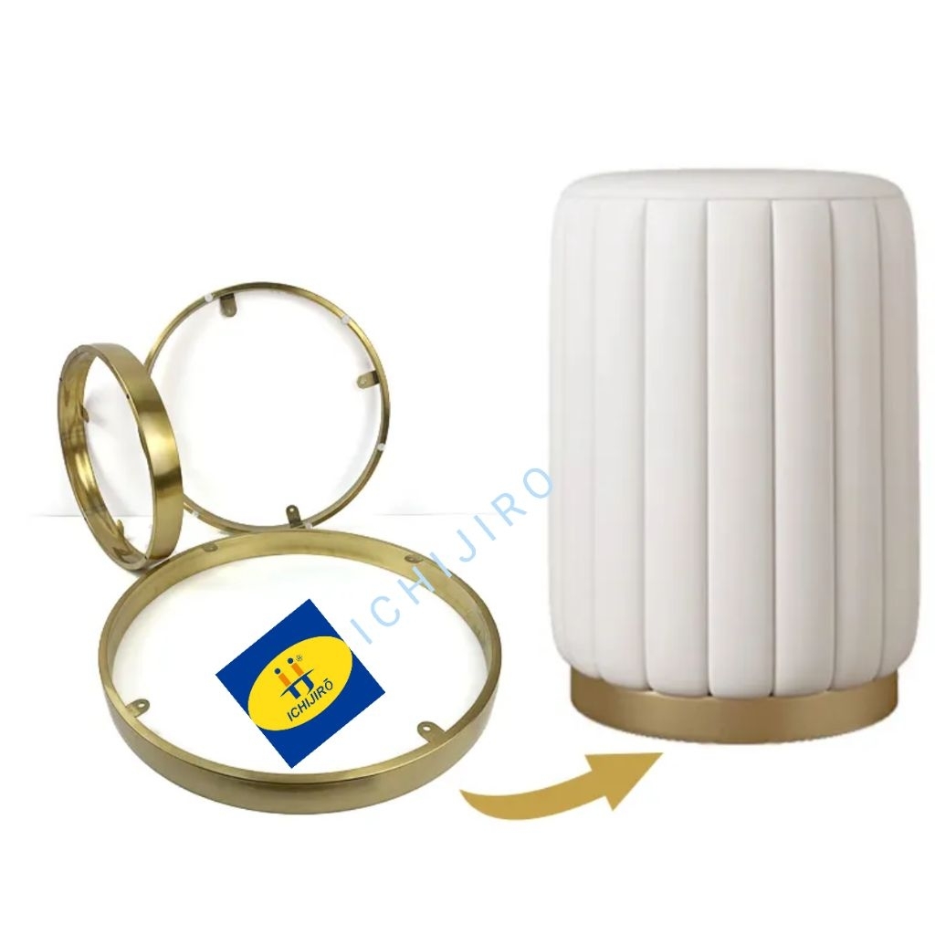 Kaki sofa ring light base sofa gold alas stainless gold