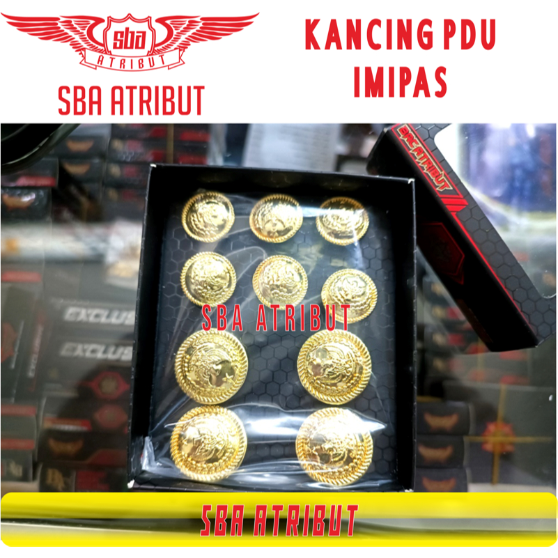 Kancing PDU Seragam Jas IMIPAS | LAPAS IMIGRASI PEMASYARAKATAN | KEMENIMIPAS