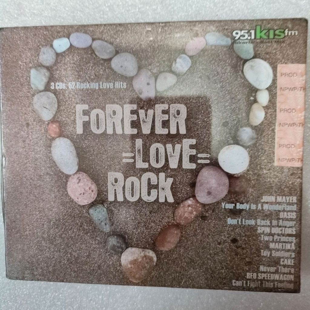 CD FOREVER LOVE ROCK ISI 3 DISC OASIS SPIN DOCTORS CAKE WARRANT STARSHIP KANSAS BAD ENGLISH