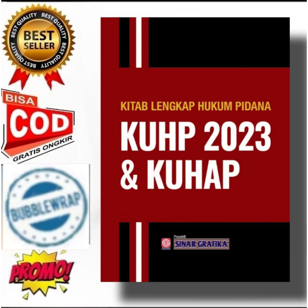 BUKU KITAB LENGKAP HUKUM PIDANA KUHP 2023 DAN KUHAP
