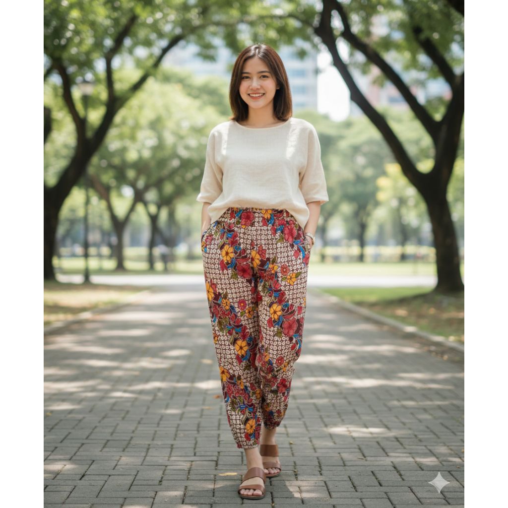 Celana Panjang Wanita Batik Preloved