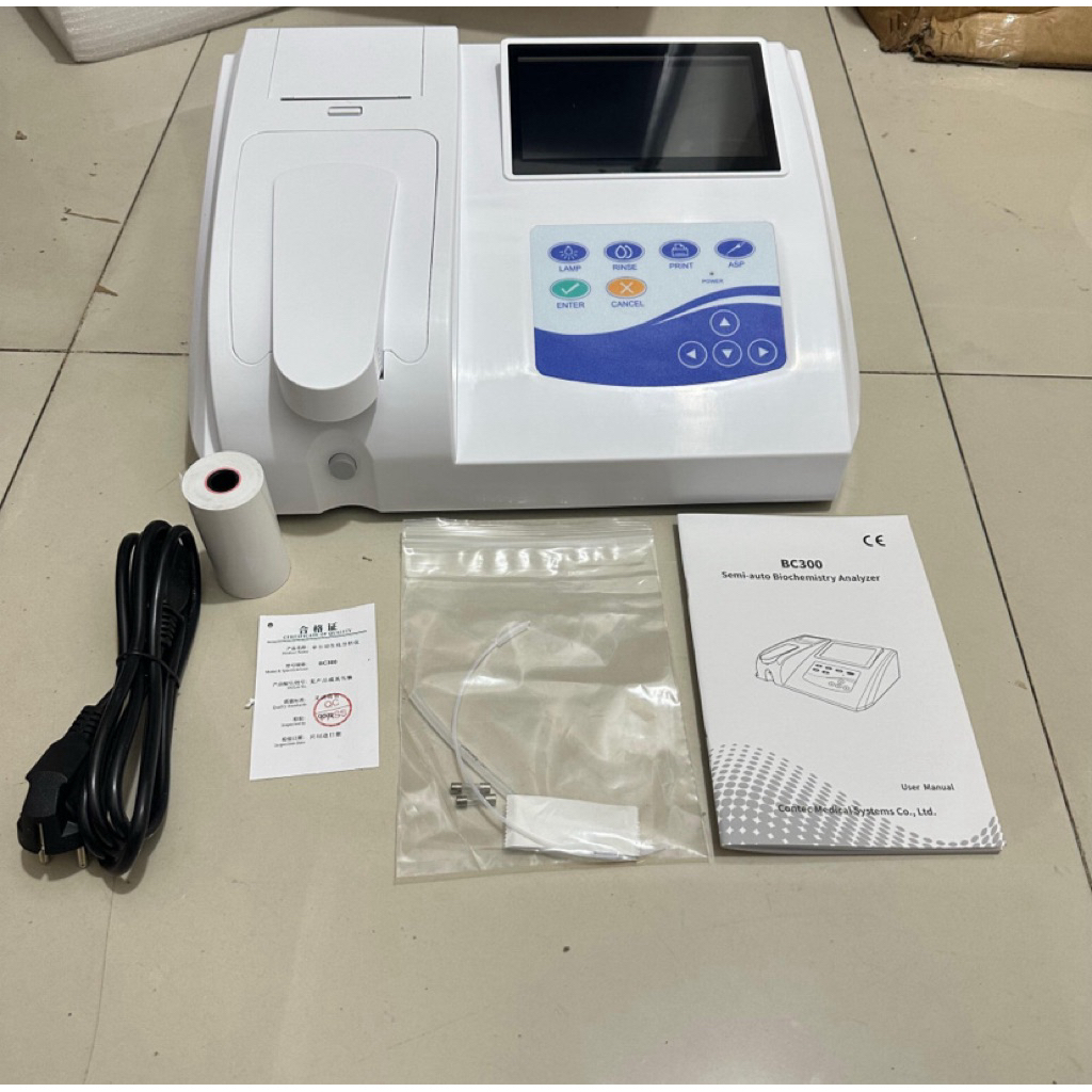 BC300 Semi-auto Biochemistry Analyzer analyzing blood Glucose body fl
