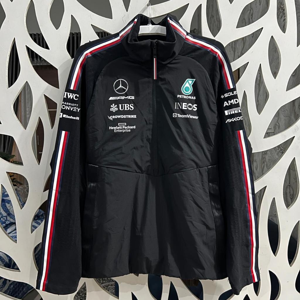 [Team Issued/BNWOT/Size L] Jaket Fleece 1/4 Zip Mercedes AMG Petronas Formula One Team F1 2023