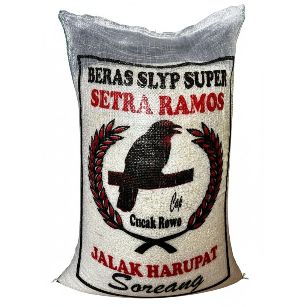 Beras Setra Ramos Super 25kg – Beras Premium Pulen Wangi | Jalak Harupat Soreang