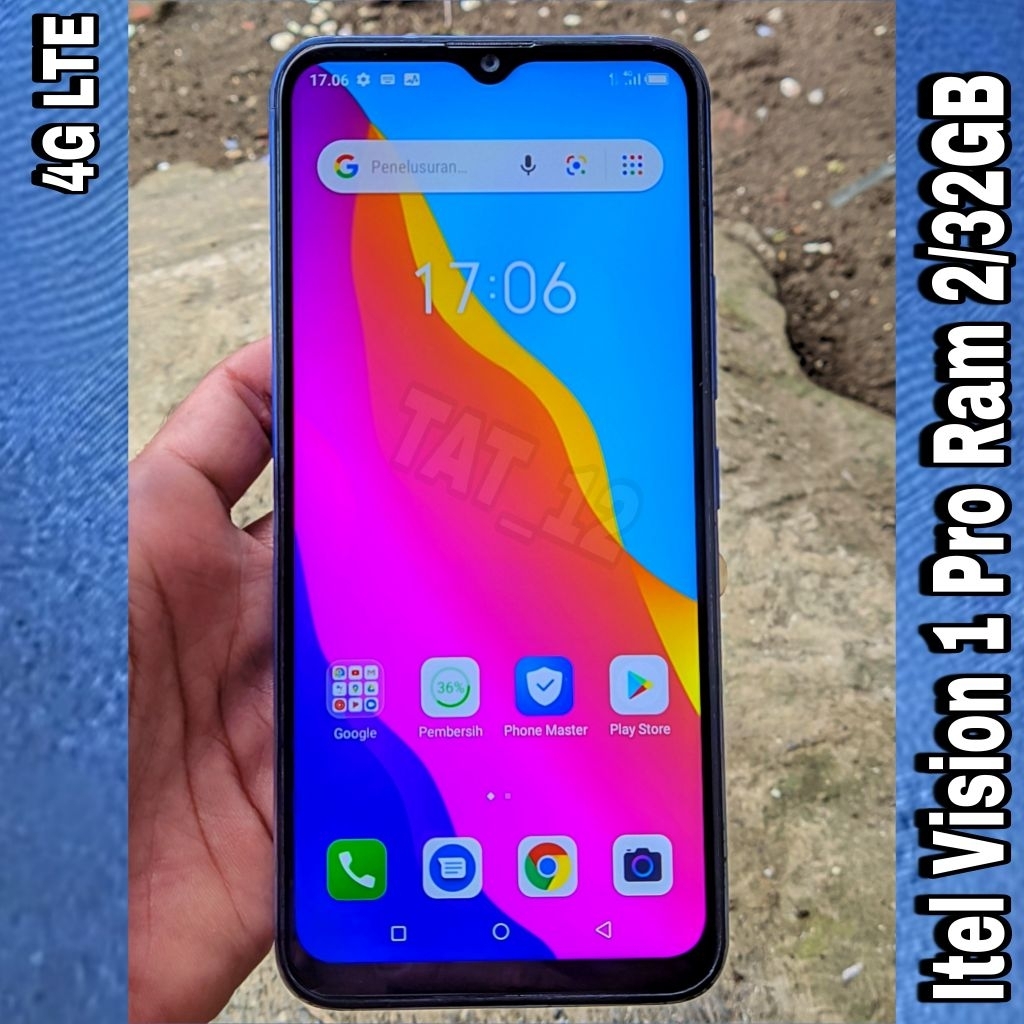 Itel Vision 1 Pro Ram 2GB Internal 32GB Sinyal 4G (LTE) Second Original Resmi Siap Pakai Normal Berk