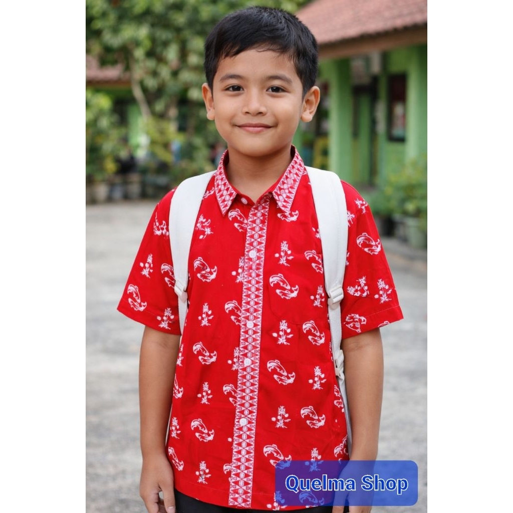 SERAGAM BATIK SD KOTA BEKASI LENGAN PENDEK