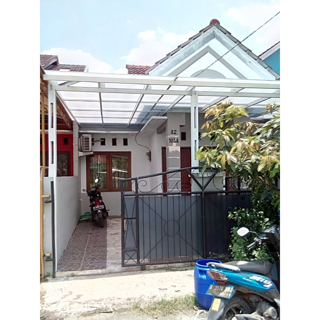 Kanopi Poly Transparan Rangka Galvalum