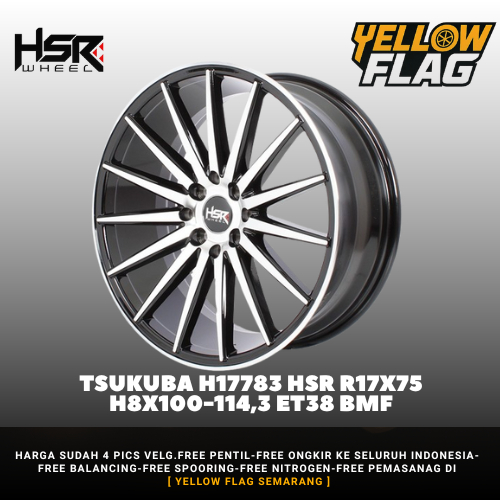 Velg Mobil Racing Hsr Ring 18 Untuk BRIO AGYA SIGRA LIVINA JAZZ AVANZA XENIA Hsr Tsukuba R18