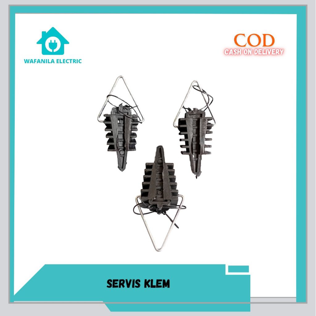 SERVICE WEDGE CLAMP / TARIKAN KLEM KABEL PLN / KABEL SR WARNA HITAM