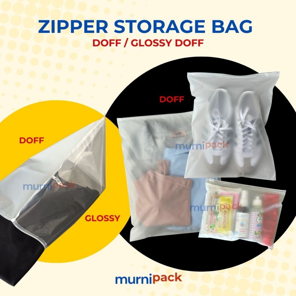 Zipper Storage Bag Doff / Ziplock Pouch Doff / Tas Zipper Serbaguna