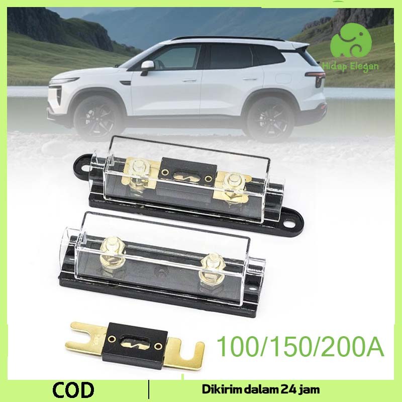 ANL Rumah Sekring Mobil 100/150/200A Electrical Protection Fuse Box Sekring Konduktivitas Tinggi Tem