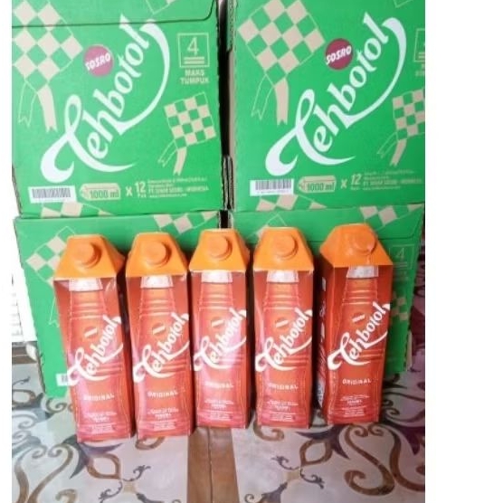 1 Dus Teh Botol Sosro 1 Liter - 12 Botol, Teh Manis dan Segar