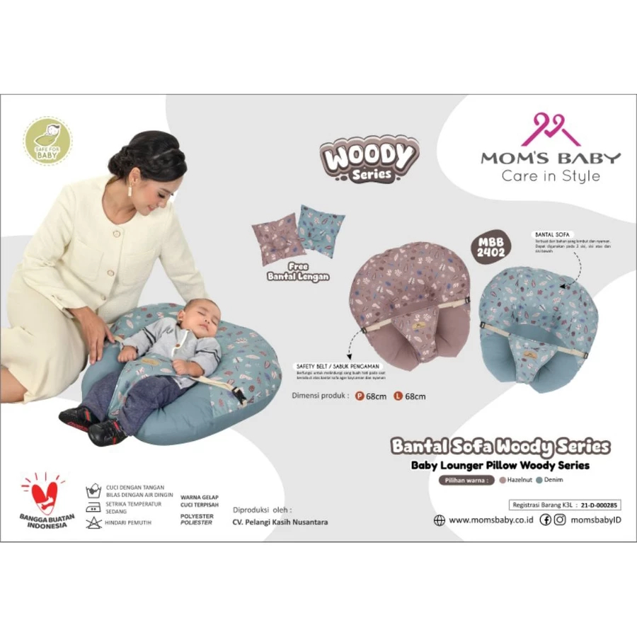 Mom's Baby Bantal Sofa Cloudy Series MBB2012 Cloudy series mbb2402 | MOMS BABY | SBP