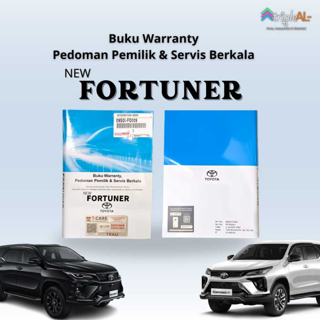 Buku Manual Pedoman Pemilik Integration Book Fortuner Original Toyota