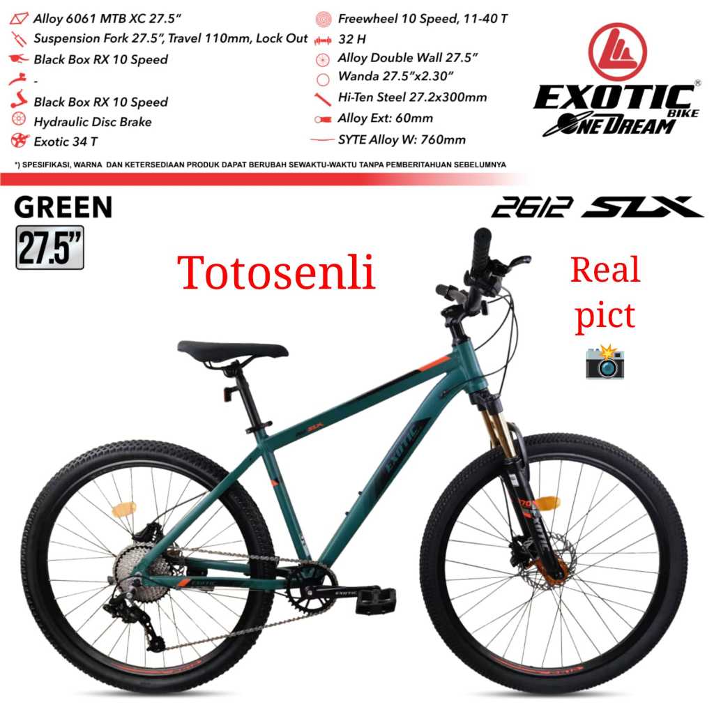 sepeda gunung mtb 27,5 inch exotic SLX 2612 sepeda gunung terbaru