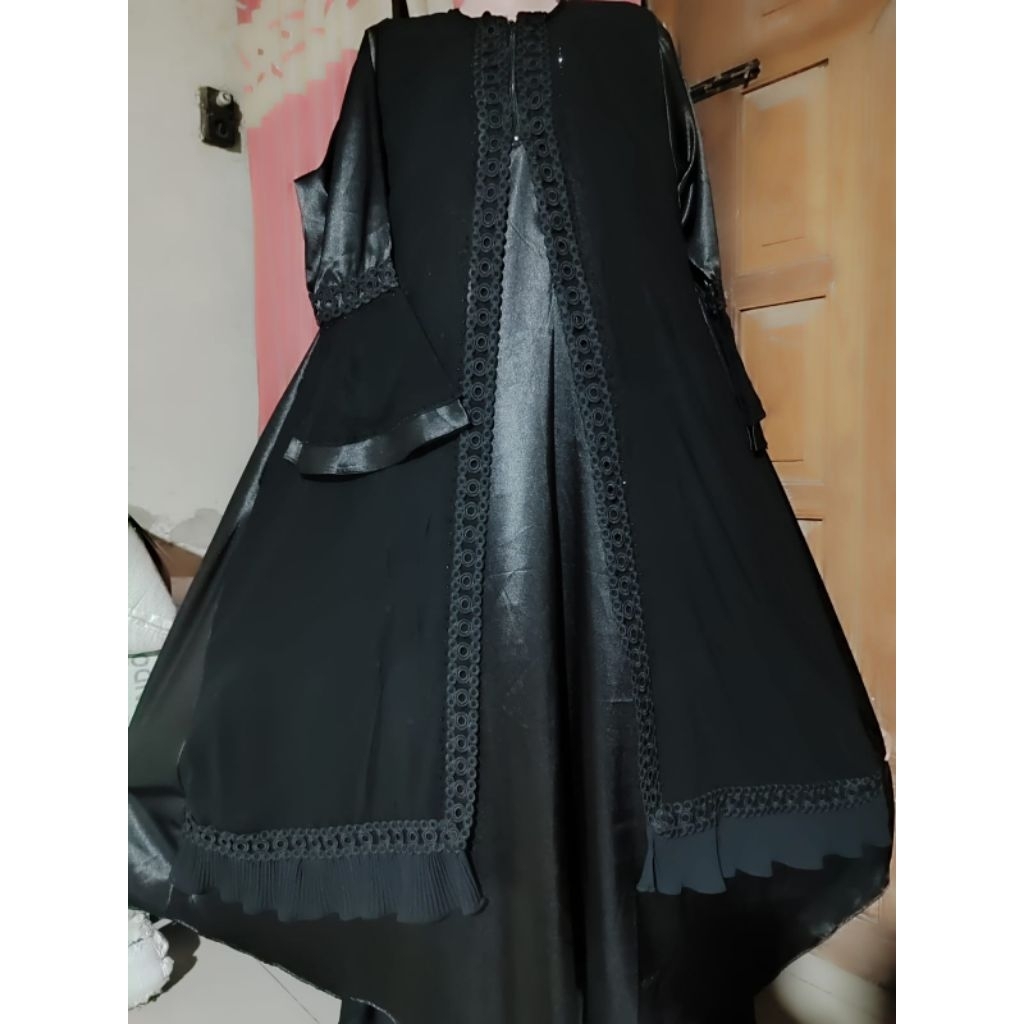 Abaya Satin Hareer araby