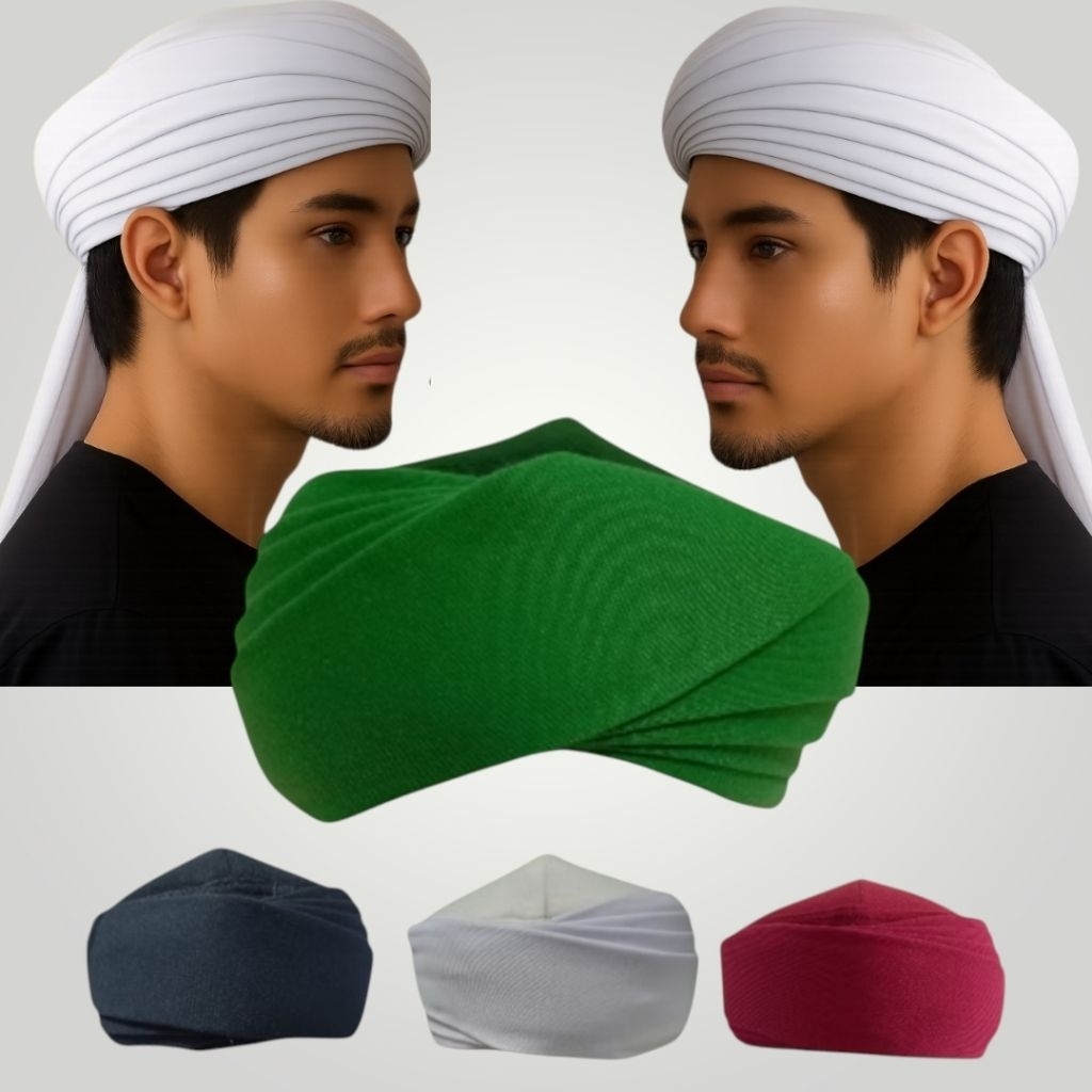 Peci Imamah 9 Tingkat Tanpa Buntut Anak Dewasa | Imamah Permanen