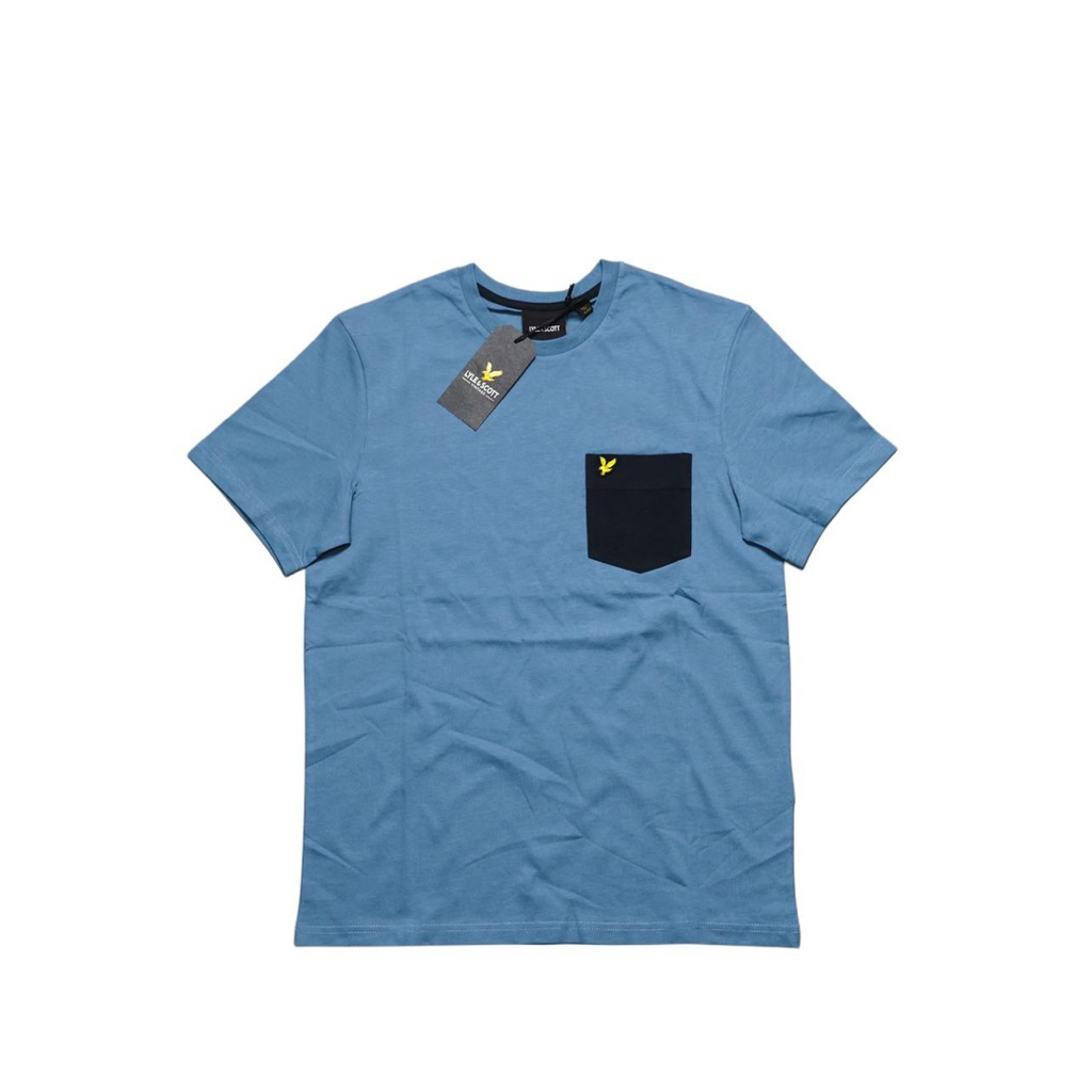 Lyle & Scott Contrast Pocket T-Shirt blue