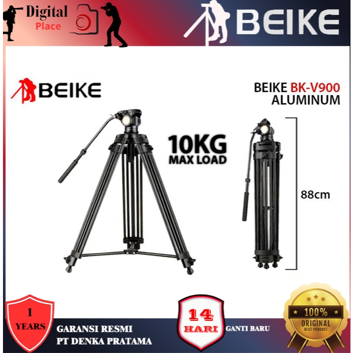 Beike BK-V900 Aluminum Alloy Tripod Kamera Beike V-900 Tripod Camera Aluminium  Tripod Beike  Tripod