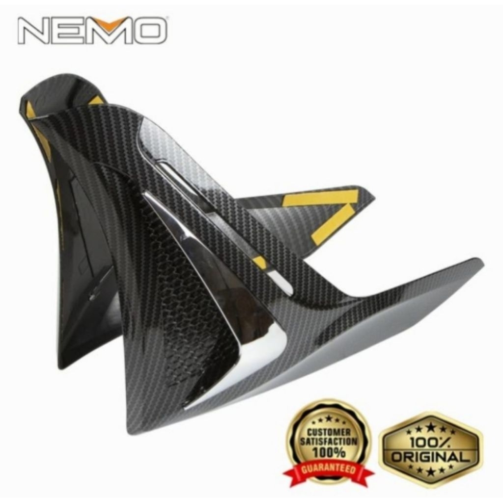 Cover Tutup Body Depan Bagian Bawah Nmax 2020 Nemo Carbon Chrome