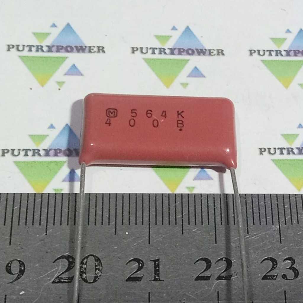 PANASONIC 564K 400V 23mm 564 560nf 560n 400v  KAPASITOR MILAR MERAH mylar CAPACITOR 0.56uf  560 NF  