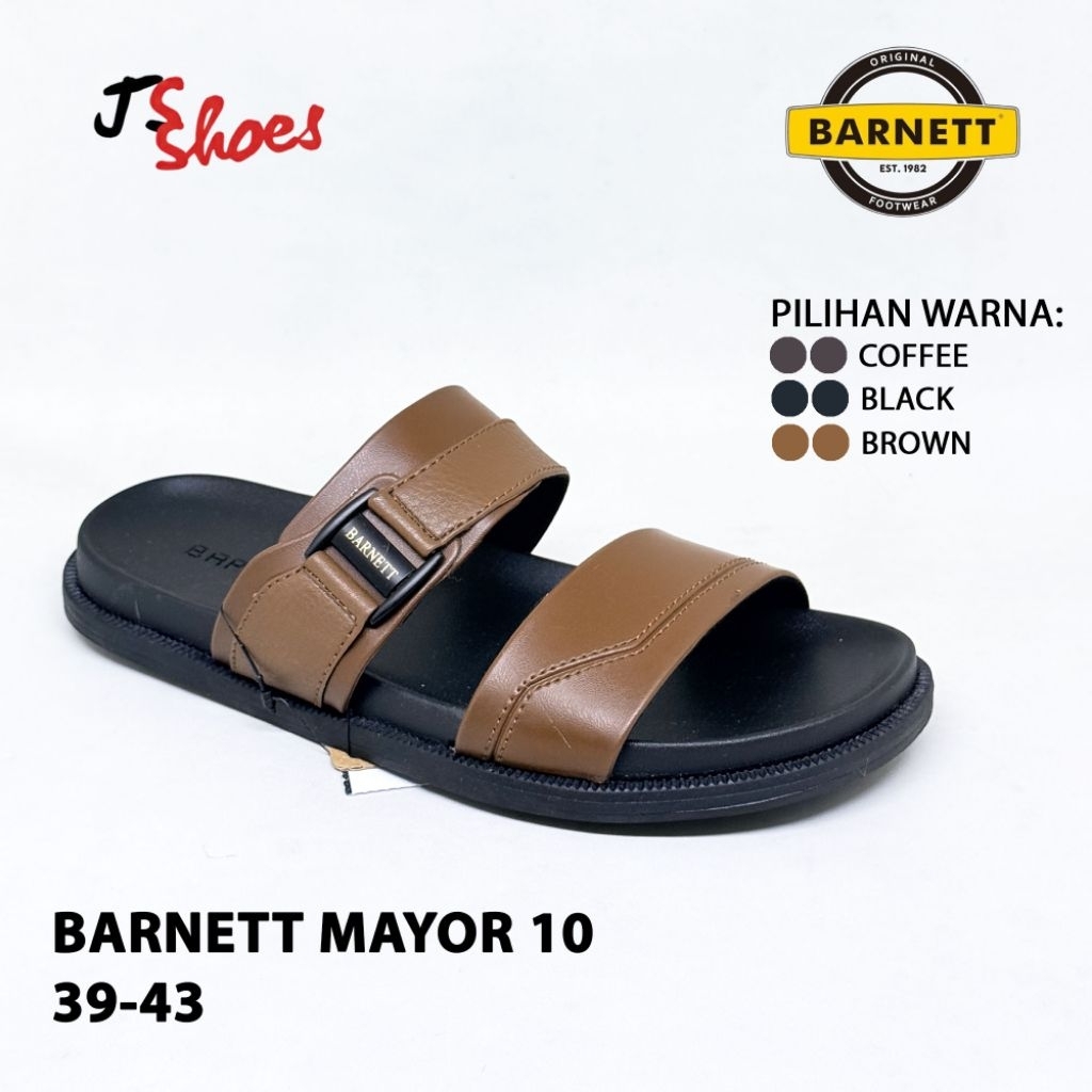 BARNETT MAYOR 10 - SANDAL SLOP CASUAL PRIA DEWASA MERK BARNETT ORIGINAL
