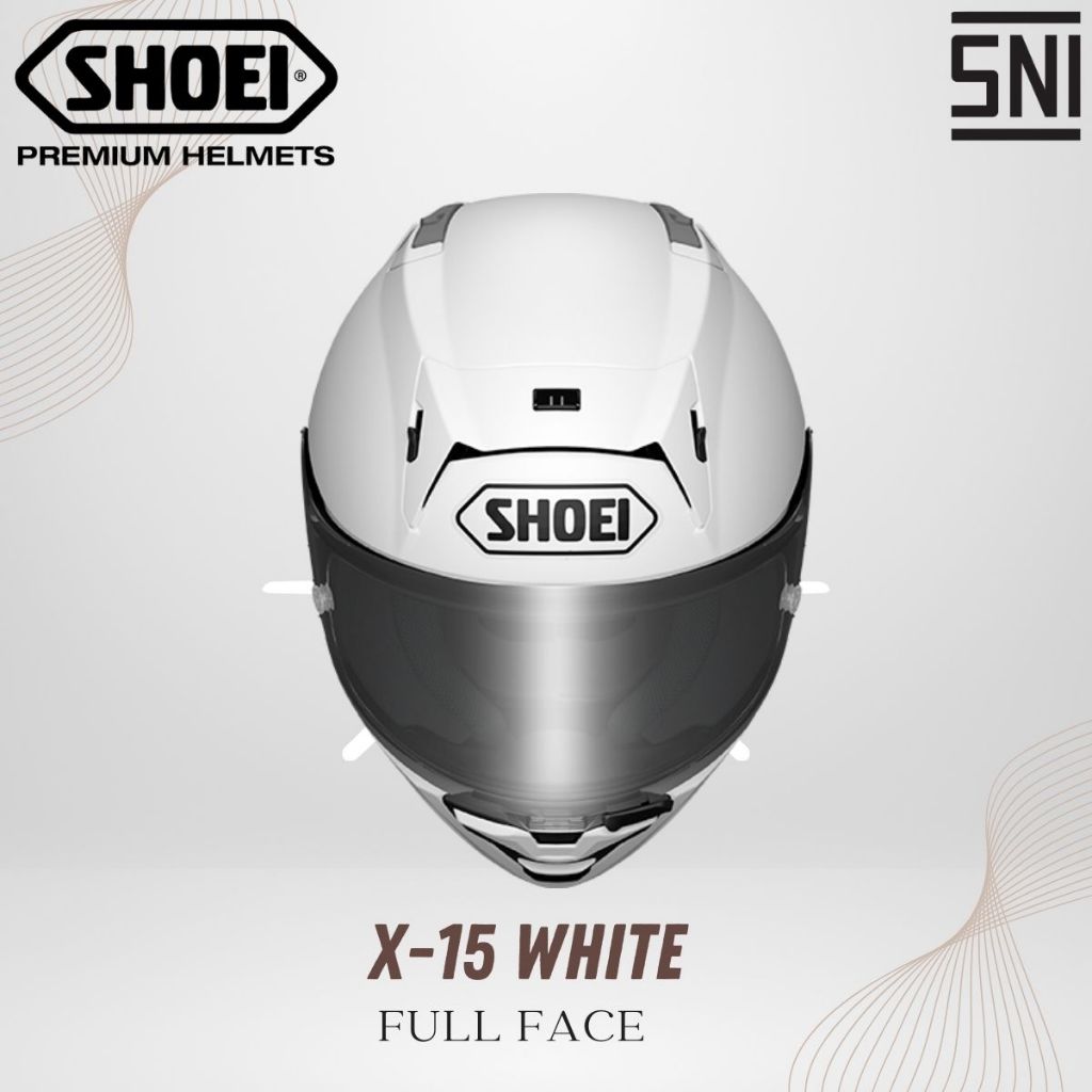 Helm Full Face SHOEI X-15 White Original SNI