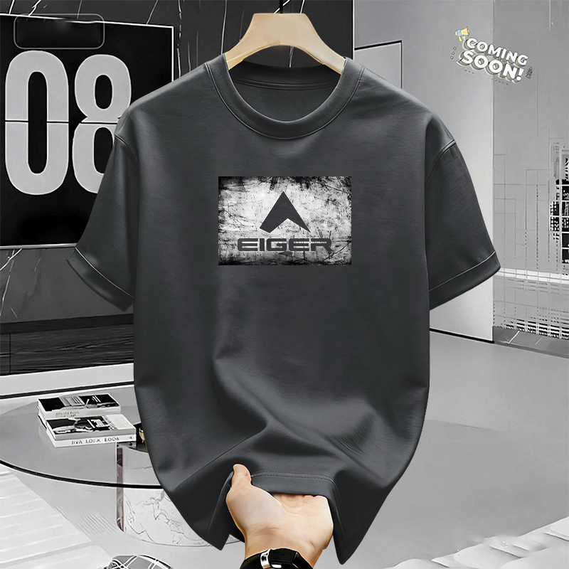 100% Original -EIGER Kaos Pria Katun 100% – T-Shirt Original Adem Nyaman