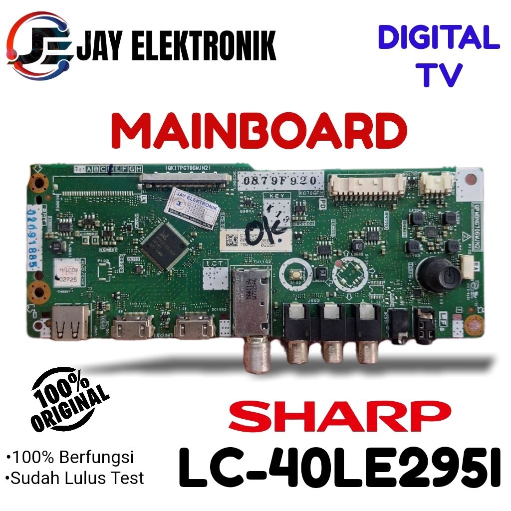 MB / Mainboard / Motherboard / Mesin Tv Sharp LC 40LE295I 40LE295 LC-40LE295I
