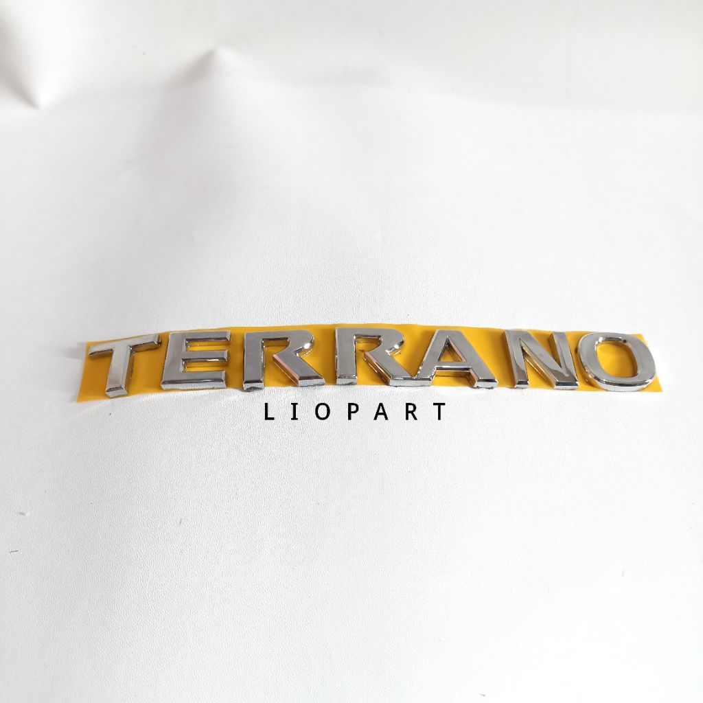 Emblem Bagasi Tulisan TERRANO Original NISSAN Chrome