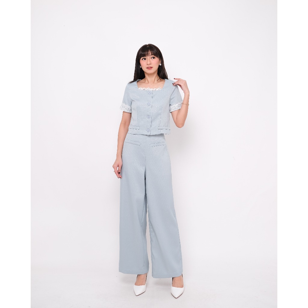 Moscato - Anil Set / Setelan Celana Wanita 39886