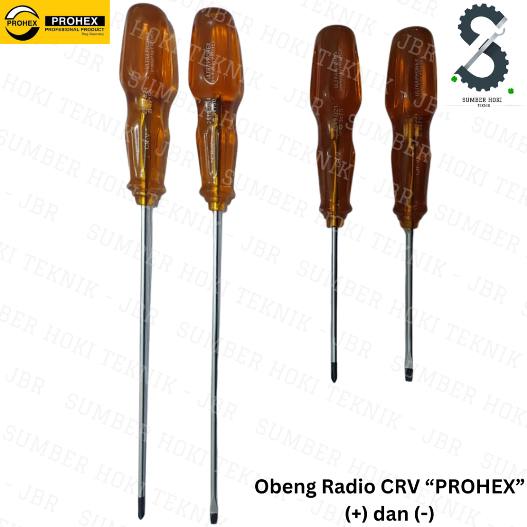 Obeng Radio / Obeng Kecil / Obeng Plastik Kecil ULTRA PROHEX. Screwdriver. Obeng Kecil Plus / Minus.