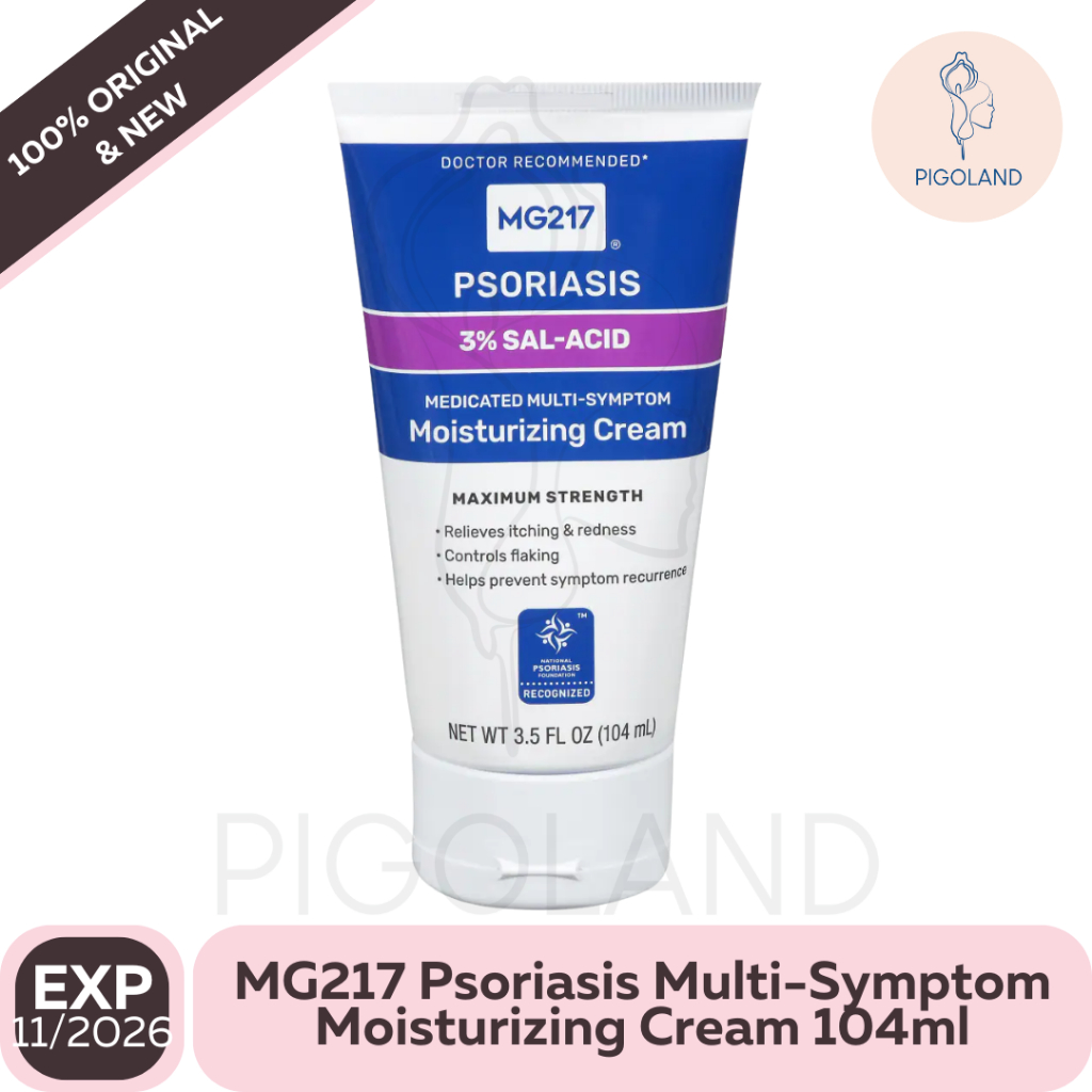 MG217 MG 217 Psoriasis 3% Sal Acid Multi Symptom Moisturizing Cream