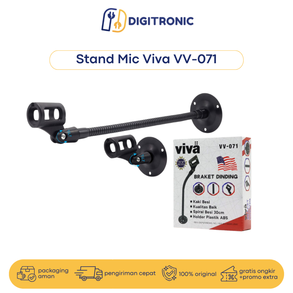Viva Braket Dinding Stand Mic Cagak Microphone Dinding VV-071